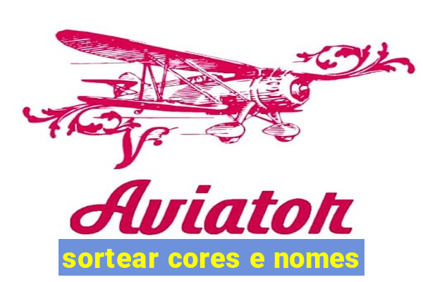 sortear cores e nomes